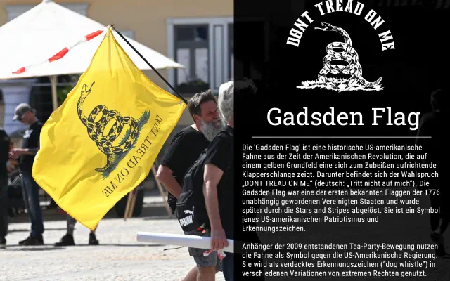 Tafel zu Gadsden Flag