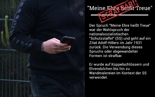 Tafel zu Meine Ehre heißt Treue