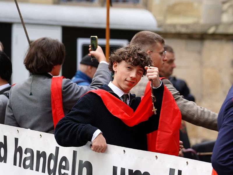 Christlich-fundamentalistischer 1000 Kreuze-Marsch in Münster