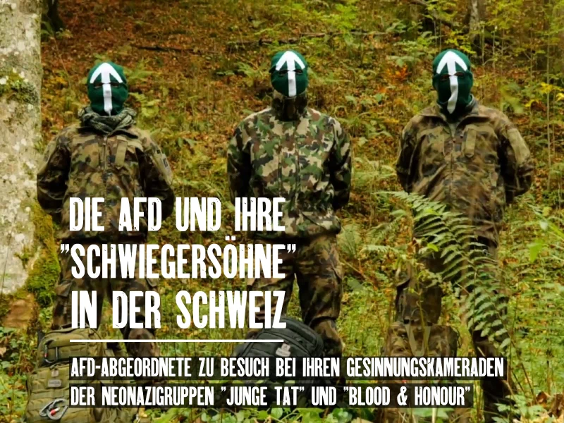 Treffen von militanten "trickli" Neonazis und AfD in der Schweiz
