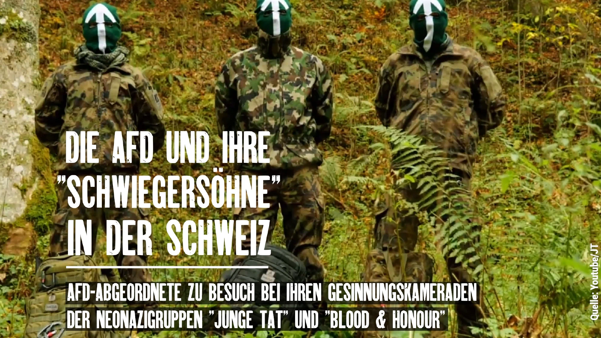 Treffen von militanten "trickli" Neonazis und AfD in der Schweiz
