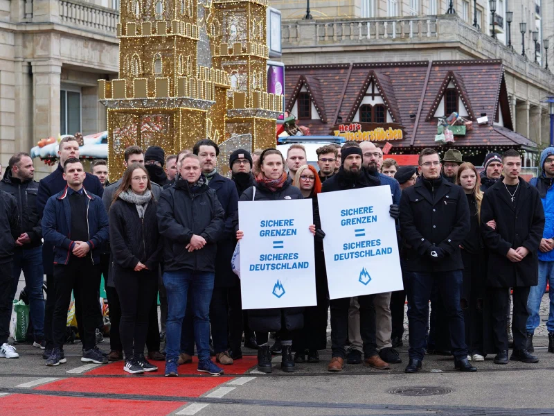 Selbstinszenierung der Jungen Alternative nach dem Anschlag in Magdeburg