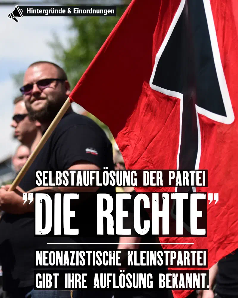 Auflösung der Partei "Die Rechte"