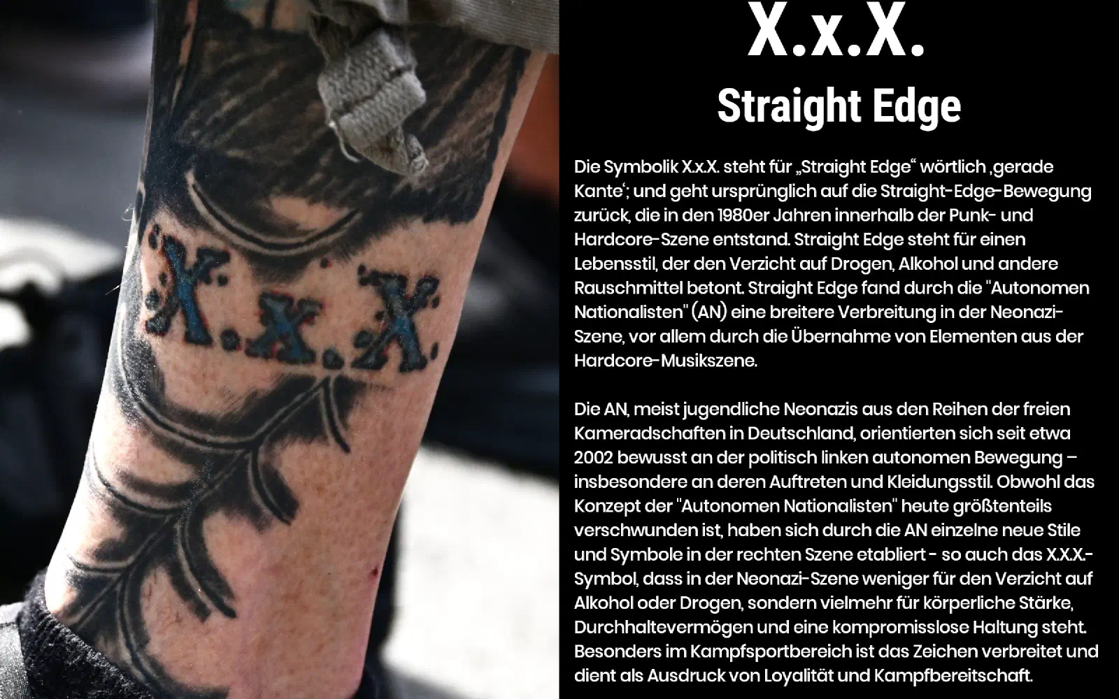 Tafel zu Straight Edge