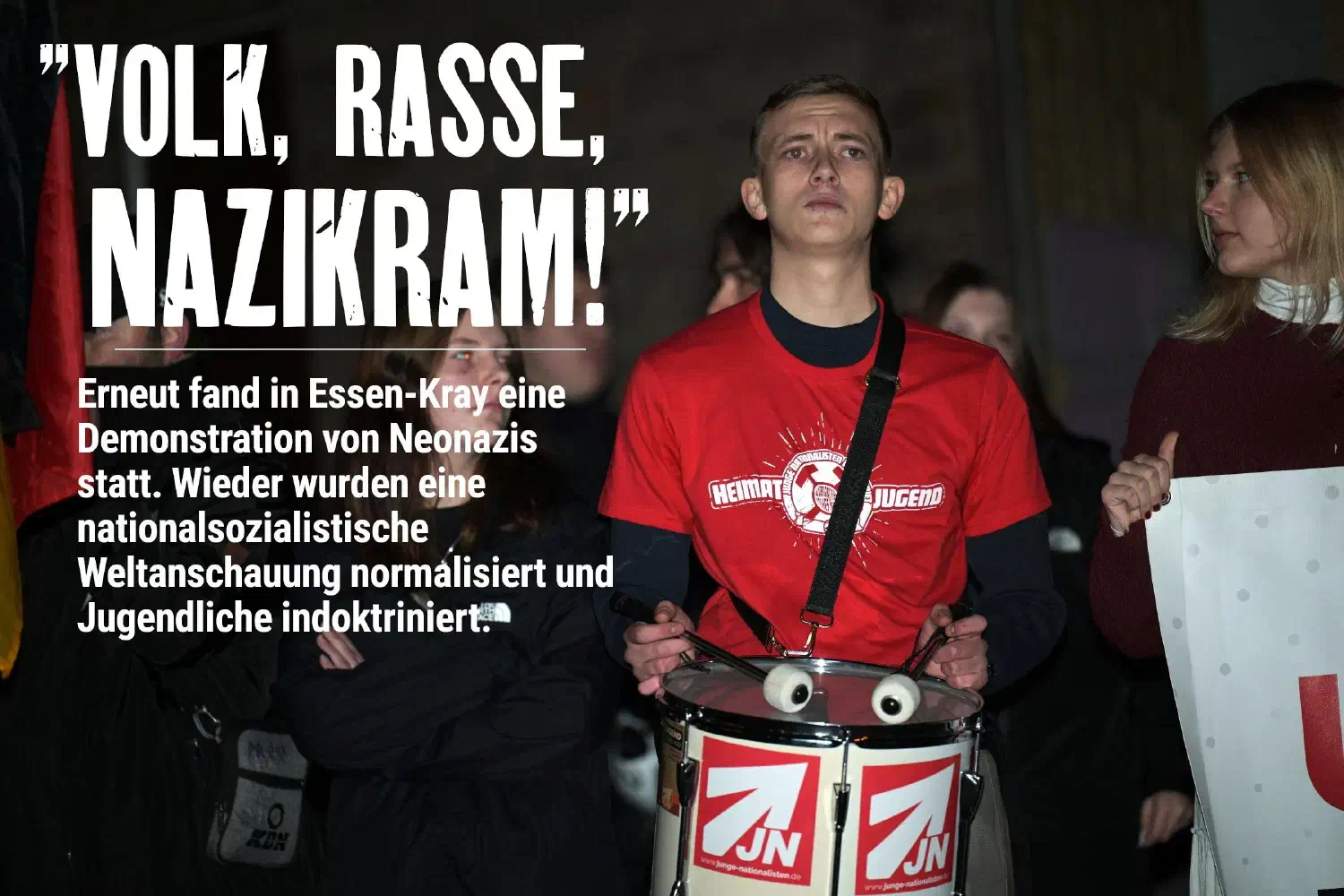 Volk, Rasse, Nazikram - Demonstration in Essen
