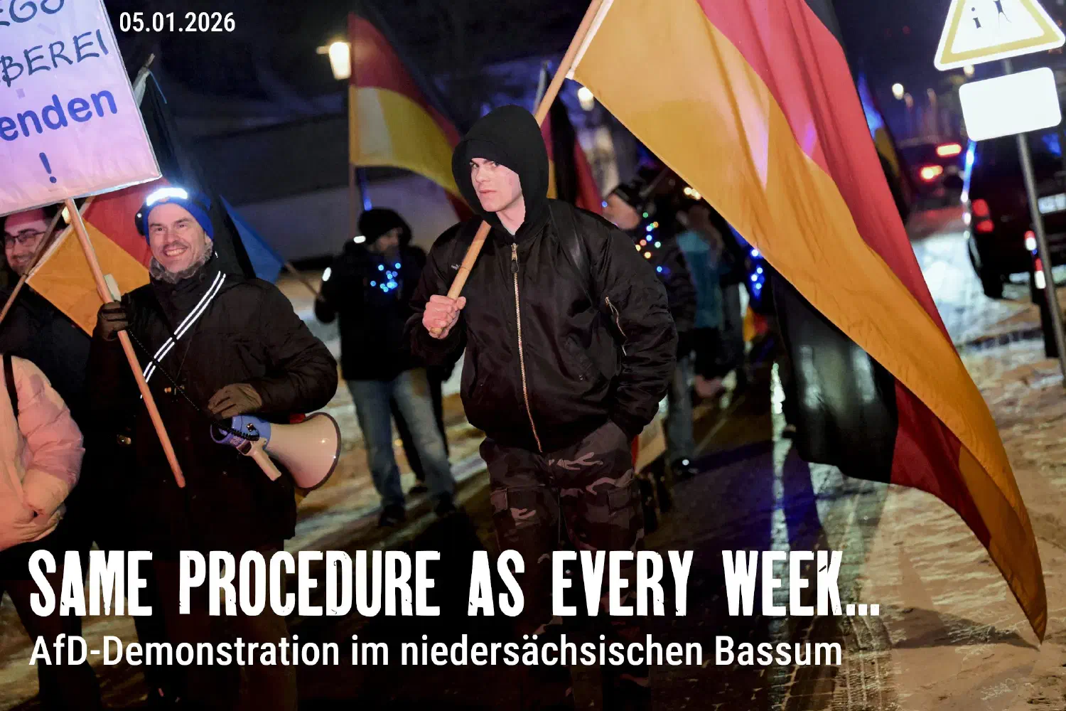AfD-Demonstration in Bassum (Niedersachsen)