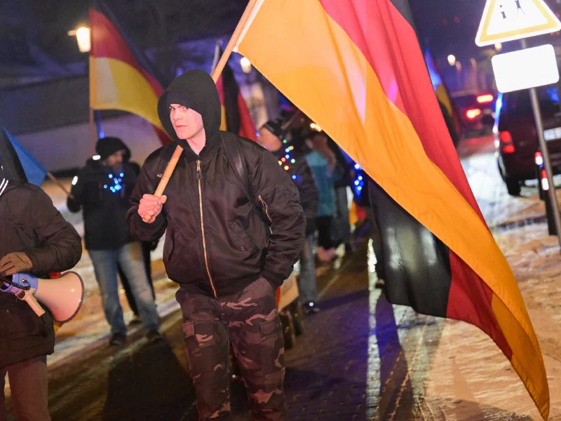 AfD-Demonstration in Bassum (Niedersachsen)