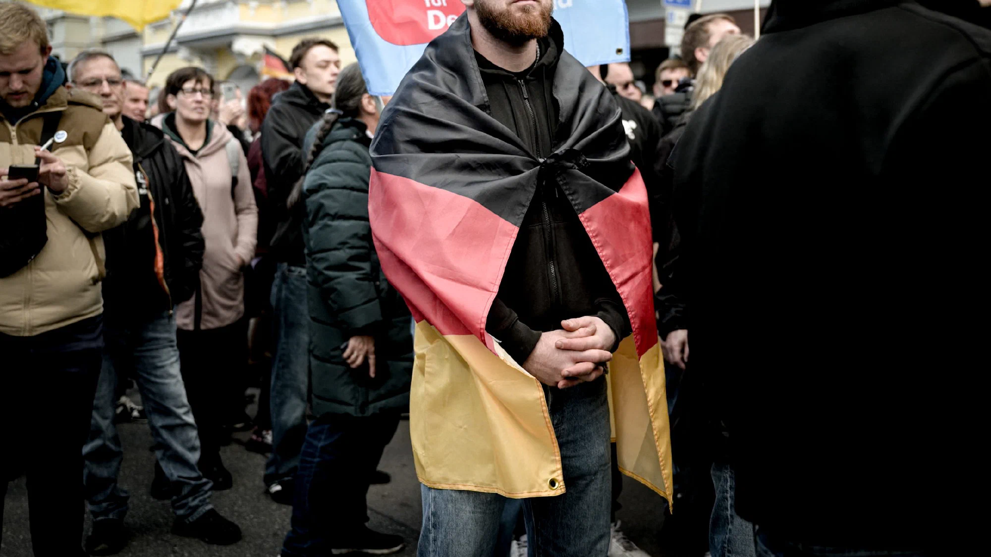 AfD-Demonstration in Neumünster