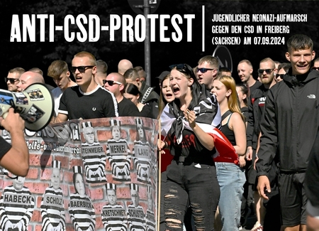 Anti-CSD-Protest in Freiberg (Sachsen)