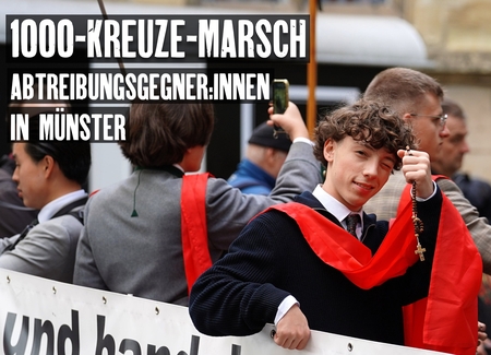 1000 Kreuze Marsch in Münster