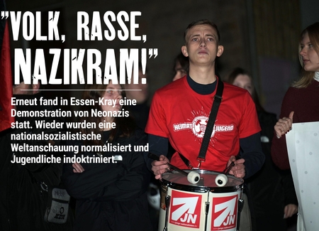 14.11.2025: Volk, Rasse, Nazikram - Demonstration in Essen