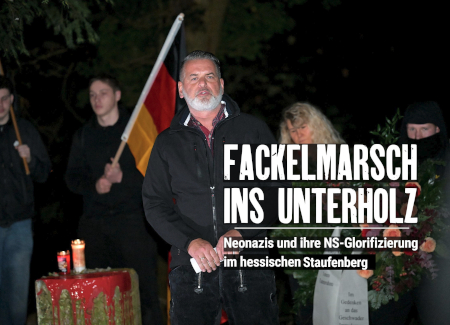Demonstration von Neonazis in Staufenberg
